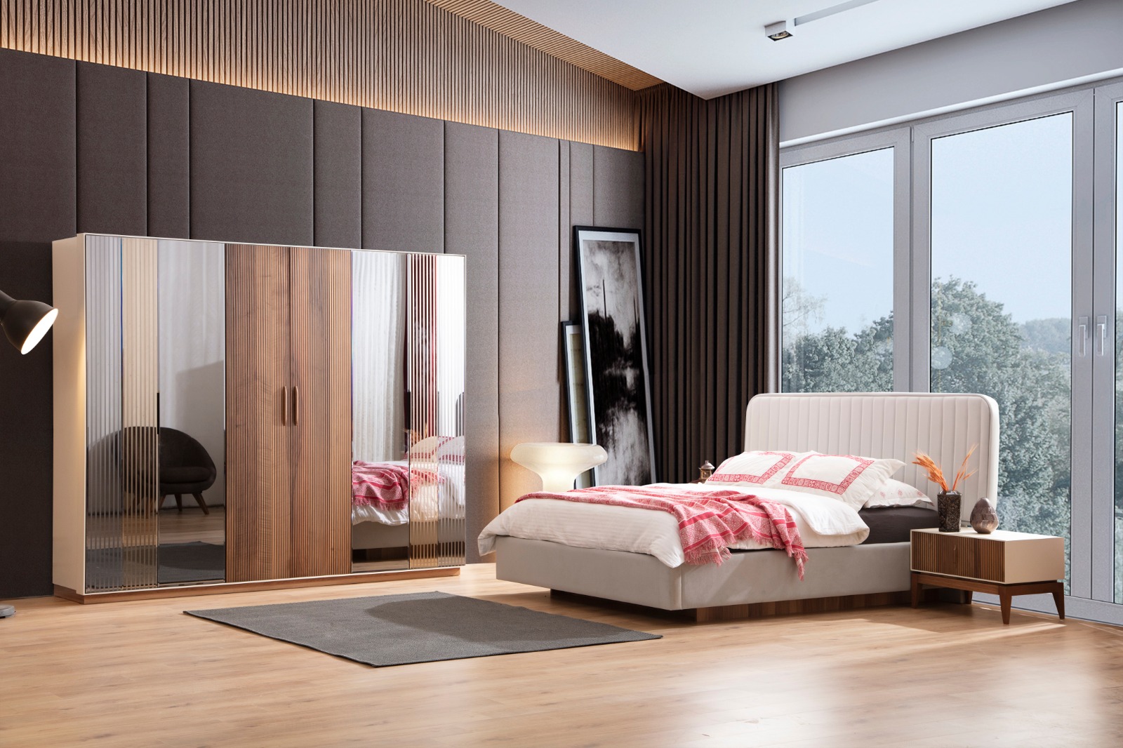Lotus Yatak Odası - Ahşap Mobilya | Yapı Mobilya - Görsel 6